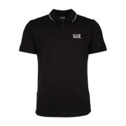 Klassiek Polo Shirt voor Mannen Emporio Armani EA7 , Black , Heren