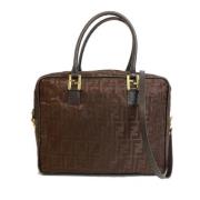 Pre-owned Canvas fendi-bags Fendi Vintage , Brown , Dames