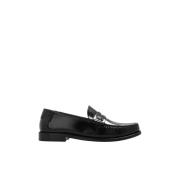 Leren penny loafers Saint Laurent , Black , Dames