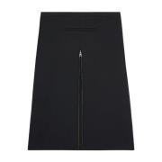 Zwarte Midi Rok met Voorrits Courrèges , Black , Dames