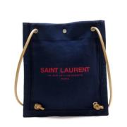 Pre-owned Leather shoulder-bags Yves Saint Laurent Vintage , Blue , Da...