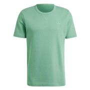 Trefoil Essentials Waffle T-shirt Adidas , Green , Heren