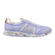 Blauwe Sneakers Hybride Ontwerp Premiata , Blue , Dames