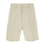 Katoenmix Knie Short Carhartt Wip , Beige , Heren