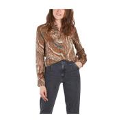 Shirt met centrale knoopsluiting Diega , Multicolor , Dames