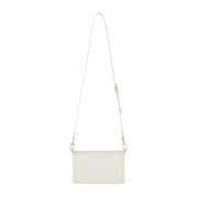 Witte Stoffen Crossbody Tas Chiara Ferragni Collection , White , Dames