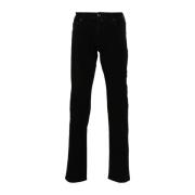 Zwarte Katoenmix Straight Leg Jeans Jacob Cohën , Black , Heren