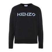 Zwarte Katoenen Sweatshirt Kenzo , Black , Dames