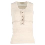 Pre-owned Cotton tops Burberry Vintage , Beige , Dames