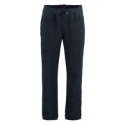 Katoenen blend broek met fleece inzetstukken Parajumpers , Blue , Here...