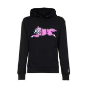 Katoenen hoodie met voorkantprint Icecream , Black , Heren