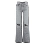 Versleten straight-leg jeans Amiri , Gray , Dames