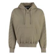 Geborduurde hoodie Off White , Beige , Heren