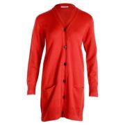 Pre-owned Cashmere outerwear Hermès Vintage , Red , Dames