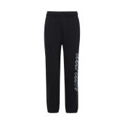 Katoenen Track-Pants met Logo Print Icecream , Black , Heren