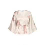 Elegante Silver Cloud Blouse Karen by Simonsen , Beige , Dames