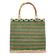 Raffia Tote Tas La Milanesa , Multicolor , Dames