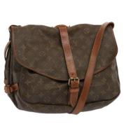 Pre-owned Canvas louis-vuitton-bags Louis Vuitton Vintage , Brown , Da...