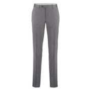 Stretch wollen broek Canali , Gray , Heren