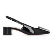 Glanzend leren slingback pumps Aquazzura , Black , Dames