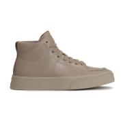 Leren sneakers voor heren met hogere schacht Kazar , Beige , Heren