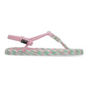 Lurex Touw Sandalen Nomadic State of Mind , Pink , Dames