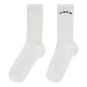 Contrasterende Logo Katoenmix Sokken JW Anderson , White , Dames