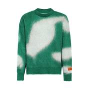 Jacquard motief crew-neck sweater Heron Preston , Green , Heren