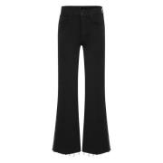 Flared Roller Jeans Mother , Black , Dames