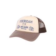 Mesh Back Baseball Cap Icecream , Brown , Heren