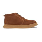 Trendy Nubuck Sneakers met Eenvoudige Zool Kazar , Brown , Heren