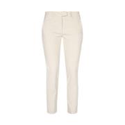 Slim Fit Broek met Zakken Dondup , Beige , Dames