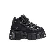 Platform Sneakers Vetements , Black , Dames