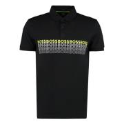 Geborduurd Logo Polo Shirt Hugo Boss , Black , Heren