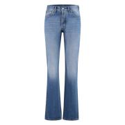 Straight-leg jeans met contraststiksels Maison Margiela , Blue , Heren