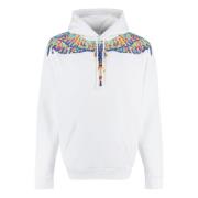 Hoodie met Pointlism Wings Marcelo Burlon , White , Heren