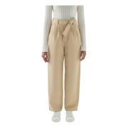 Lichtgewicht Linnen Broek Woolrich , Beige , Dames