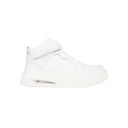 Geëmbosseerd Logo Leren Sneakers Karl Lagerfeld , White , Heren