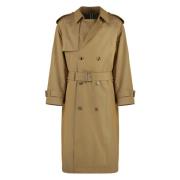 Vintage Trenchcoat met Stijlvolle Details Burberry , Beige , Heren