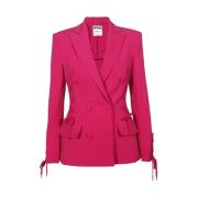 Klassieke Double Breasted Blazer Moschino , Pink , Dames