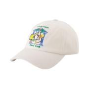 Tennis Club Cap - Katoen - Wit Casablanca , Beige , Unisex