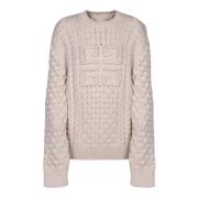 Witte Gebreide Trui Givenchy , Beige , Heren