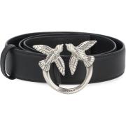 Love Birds Leren Riem Pinko , Black , Dames