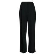 Wijde geplooide broek Victoria Beckham , Black , Dames