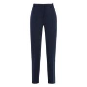 Stretch viscose broek met zakken Pinko , Blue , Dames