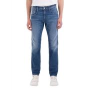 Slim Denim Jeans voor Mannen Replay , Blue , Heren