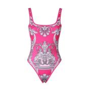 Gedrukt badpak Versace , Pink , Dames