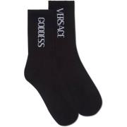 Stijlvolle Sokken Versace , Black , Dames