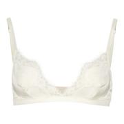 Zijden Kant Driehoek BH Dolce & Gabbana , White , Dames