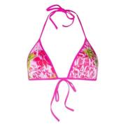 Stijlvolle Bikini voor Strandliefhebbers Versace , Pink , Dames